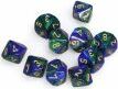 Gemini 3: D10 Blue Green/Gold ( - Saltire Games