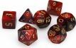 Gemini Purple-Red/gold Polyhedral 7-Die Set - Saltire Games