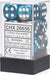 Gemini® 16mm D6 Steel-Teal/white Dice Block™ (12 dice) - Saltire Games