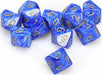 Vortex Blue Gold d10 set - Saltire Games