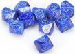 Vortex Blue Gold d10 set - Saltire Games