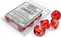 Red/Silver Luminary D10 Set - Saltire Games