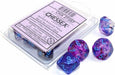 Nebula Nocturnal/Blue Luminary D10 Set - Saltire Games