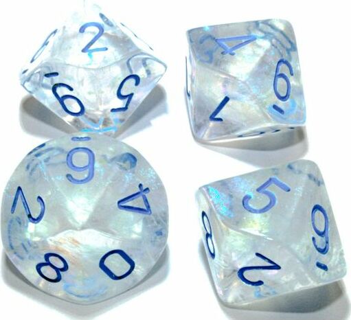 Borealis Icicle Light Blue d10 Set - Saltire Games