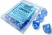 Borealis Sky Blue White d10 set - Saltire Games