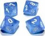 Borealis Sky Blue White d10 set - Saltire Games