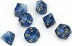 Phantom® Polyhedral Teal/gold 7-Die Set - Saltire Games