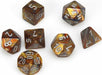 Lustrous® Polyhedral Gold/silver 7-Die Set - Saltire Games