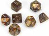 Lustrous® Polyhedral Gold/silver 7-Die Set - Saltire Games