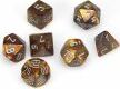 Lustrous® Polyhedral Gold/silver 7-Die Set - Saltire Games