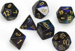 Lustrous® Polyhedral Shadow/gold 7-Die Set - Saltire Games