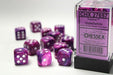 Festive Violet White 16mm d6 set - Saltire Games