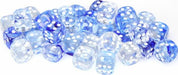 Nebula® 12mm D6 Dark Blue/white Dice Block™ (36 dice) - Saltire Games