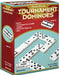 Family Classics Tournament Dominoes - Double Six Crystalline Tiles in Storage Case by Pressman , 5" - Saltire Games