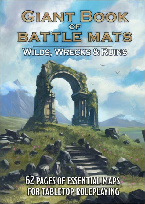 Giant Book of Battle Mats Wilds Wrecks and Ruins - Saltire Games