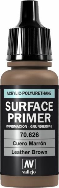 Leather Brown Surface Primer 17mL - Saltire Games