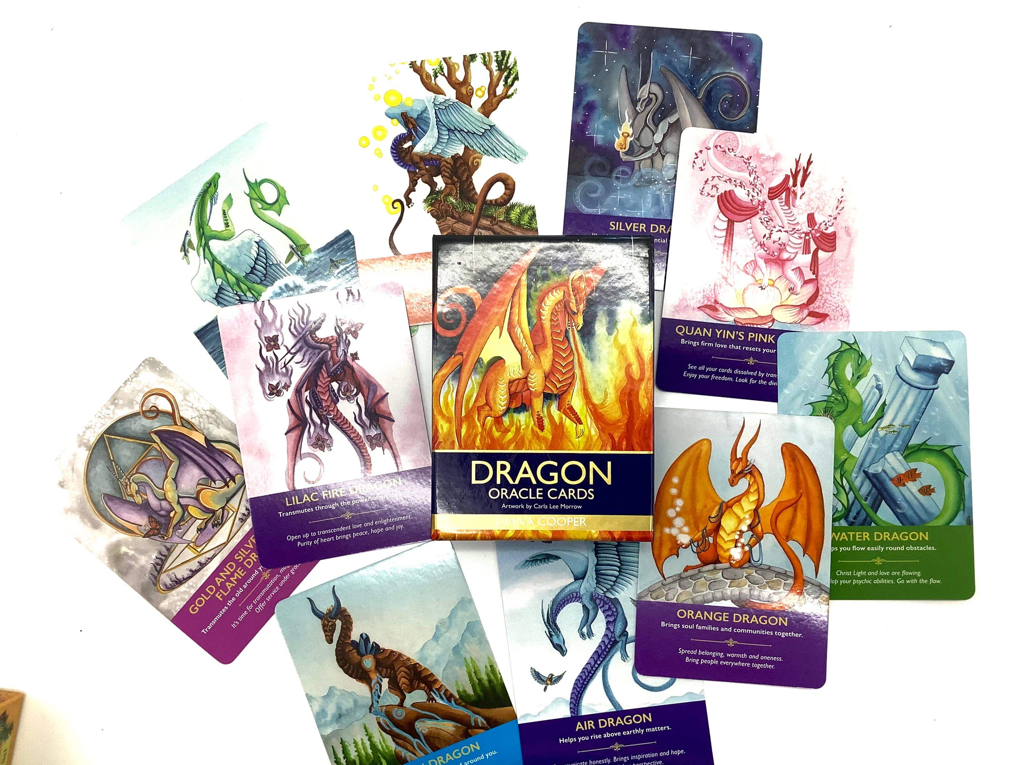 Dragon Tarot Cards Deck. Oracle Magic, Gift favors - Saltire Games