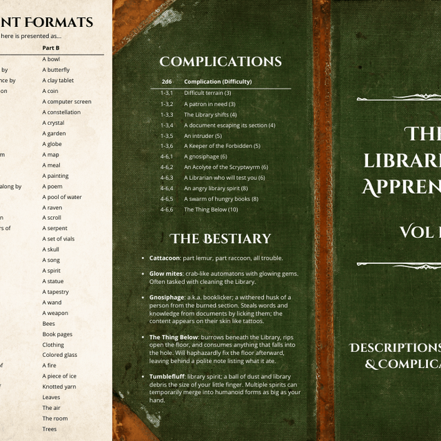 Role Playing Games Almost Bedtime Theater The Librarian's Apprentice