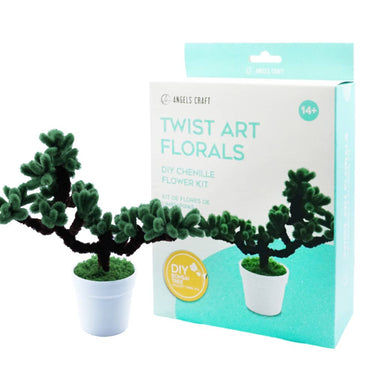 Angels Craft Bonsai Tree Twist Art DIY Kit – Chenille Craft Decor