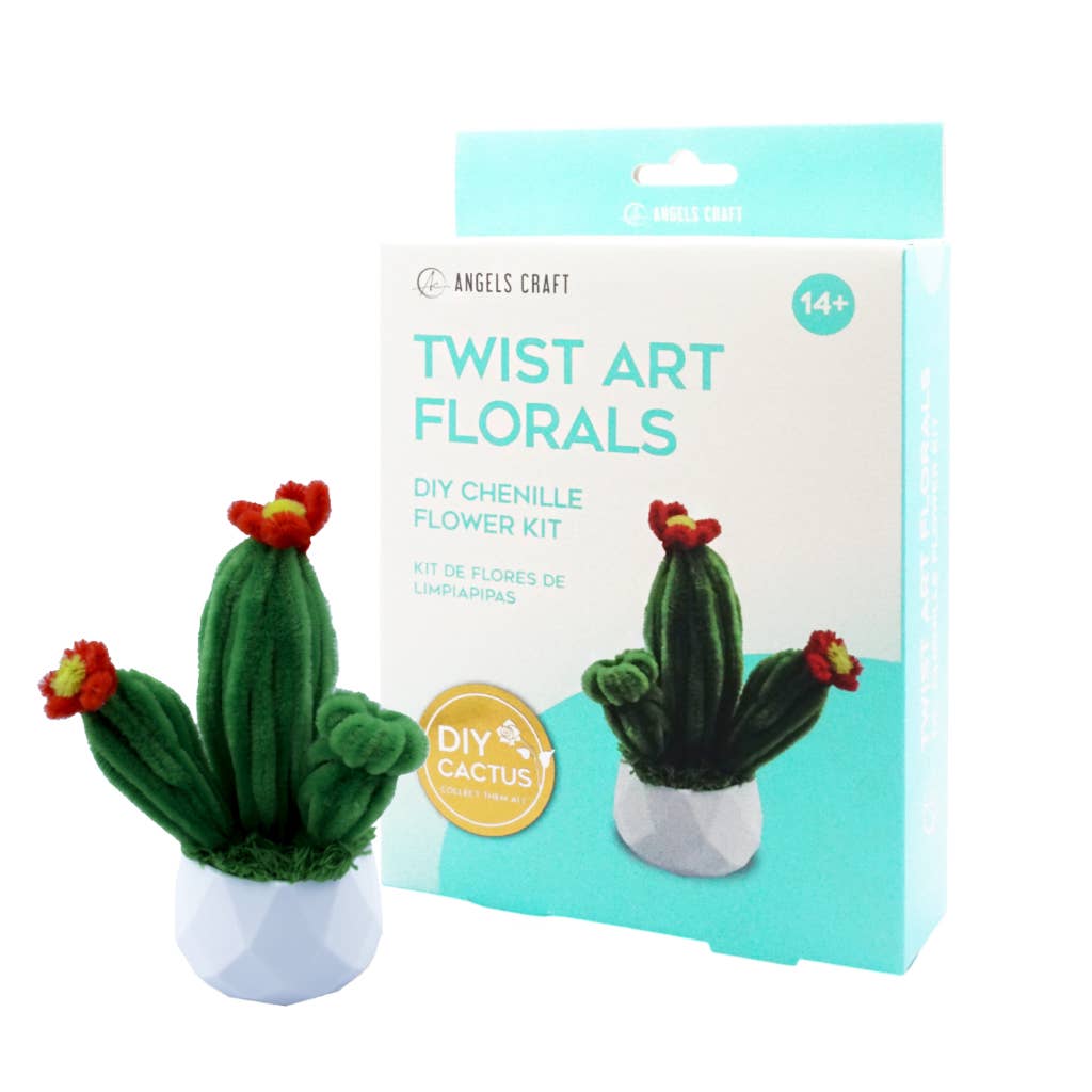 Angels Craft Cactus Twist Art DIY Kit – Chenille Craft Decor