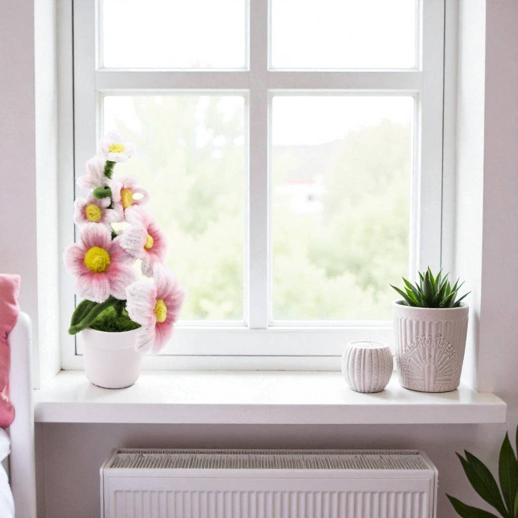 Angels Craft Hibiscus Twist Art Floral DIY Kit – Chenille Flower Craft