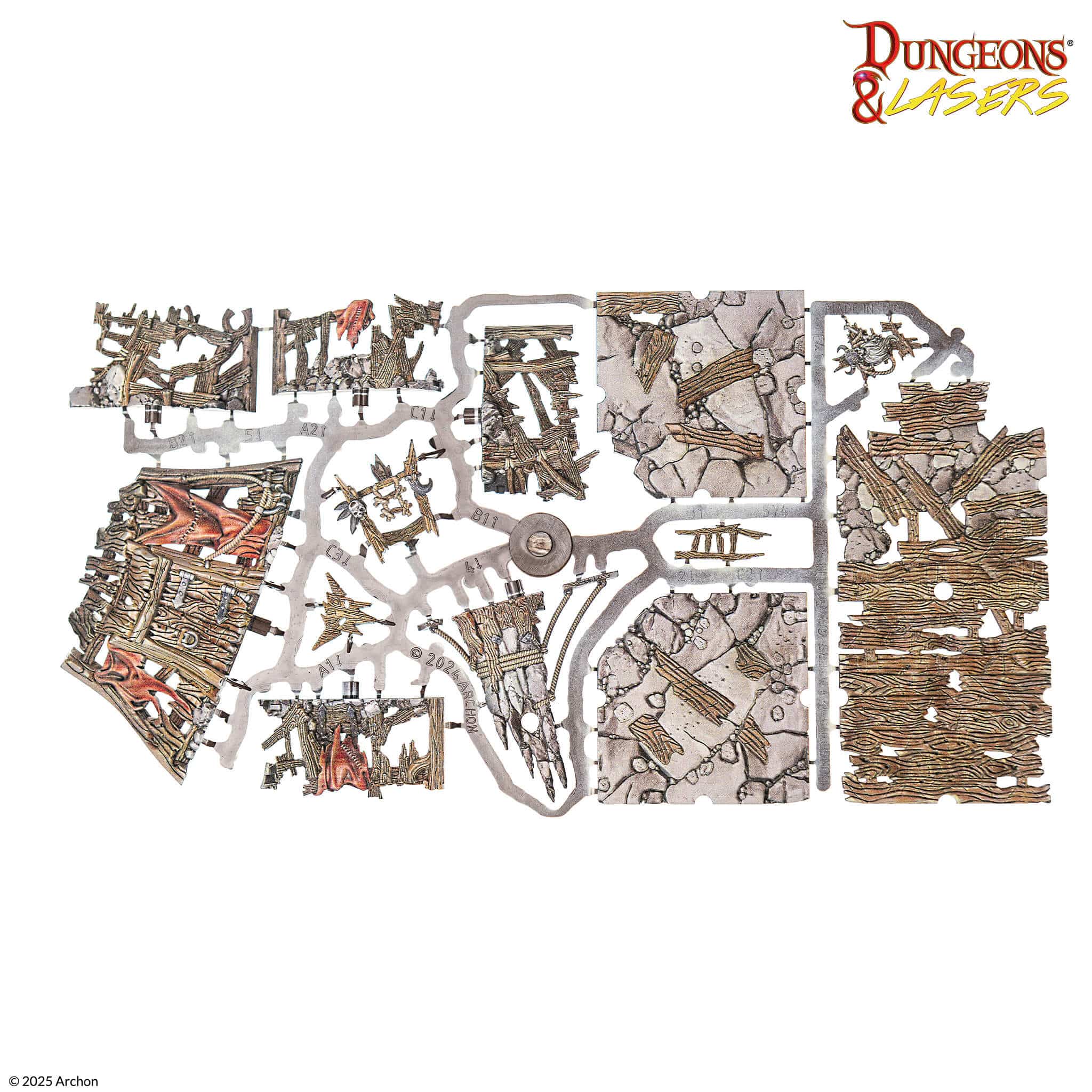 Dungeons and Lasers: Goblin Lair Pre-painted - Saltire Games