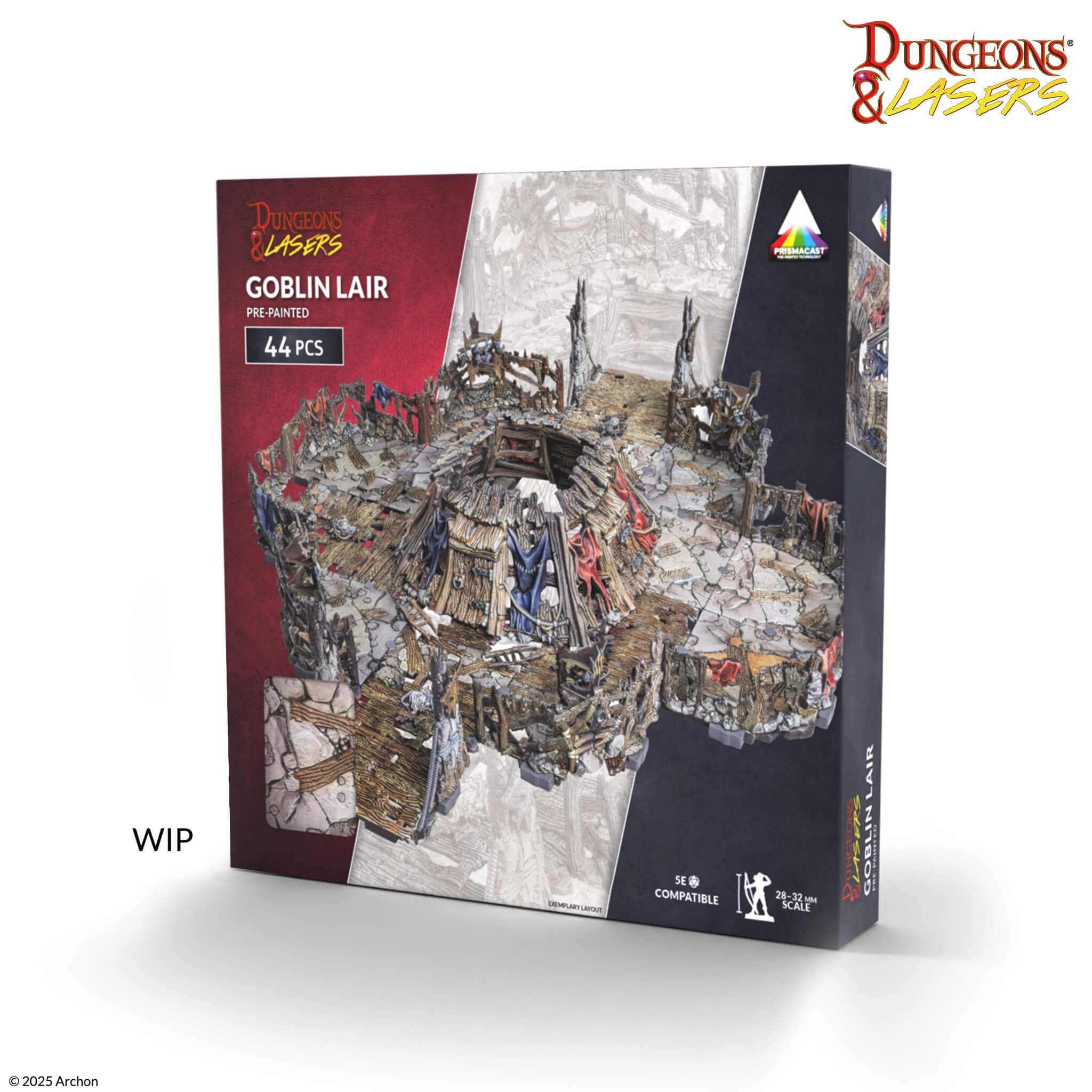 Dungeons and Lasers: Goblin Lair Pre-painted - Saltire Games