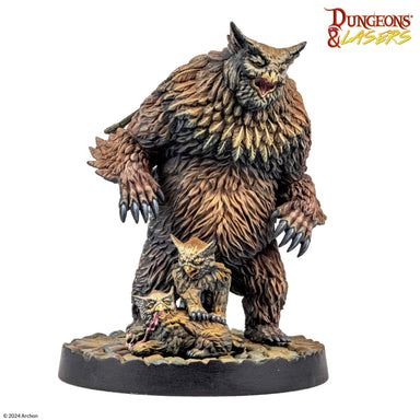 Miniatures Archon Studio Dungeons and Lasers: Owlbear Family