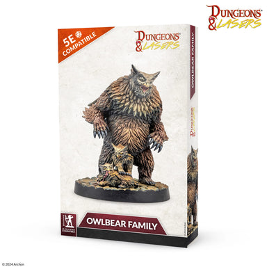 Miniatures Archon Studio Dungeons and Lasers: Owlbear Family