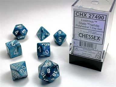 Lustrous® Polyhedral Slate™/white 7-Die Set