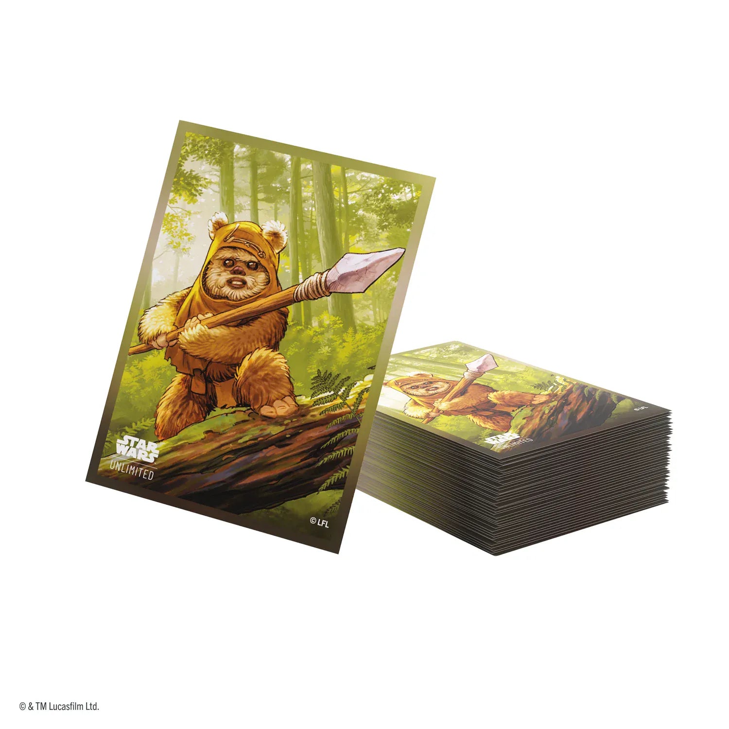 Collectible Card Games - Accessories - Sleeves Asmodee Star Wars: Unlimited Premium Art Sleeves - Wicket