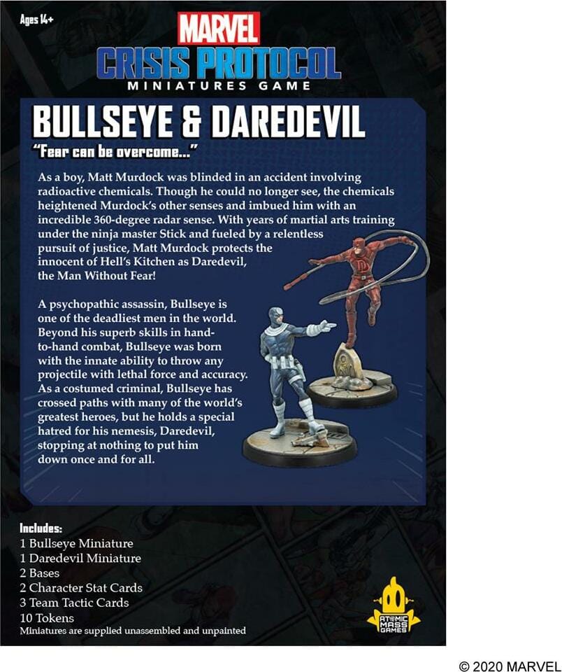 Marvel Crisis Protocol: Bullseye & Daredevil - Saltire Games