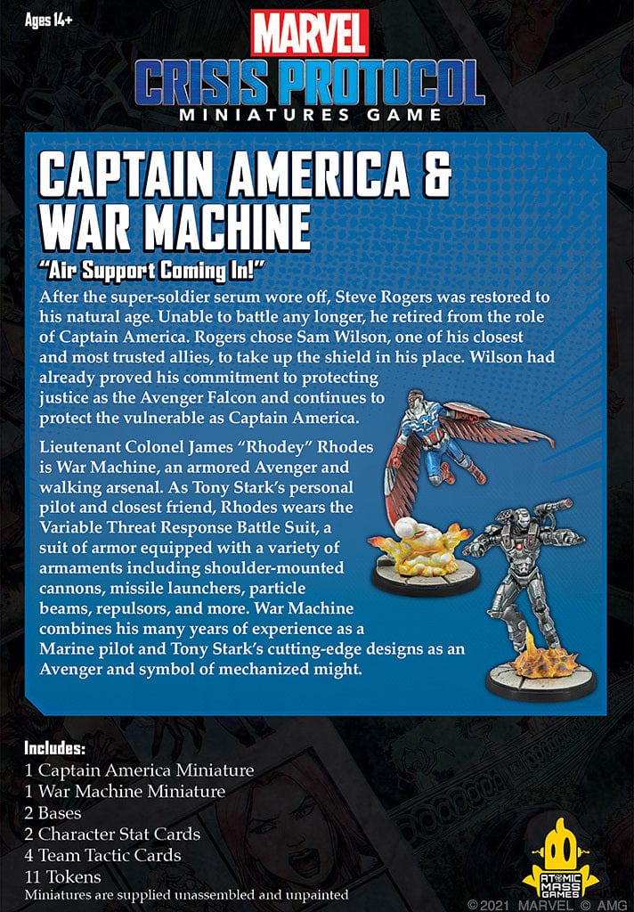 Marvel: Crisis Protocol - Captain America & War Machine - Saltire Games