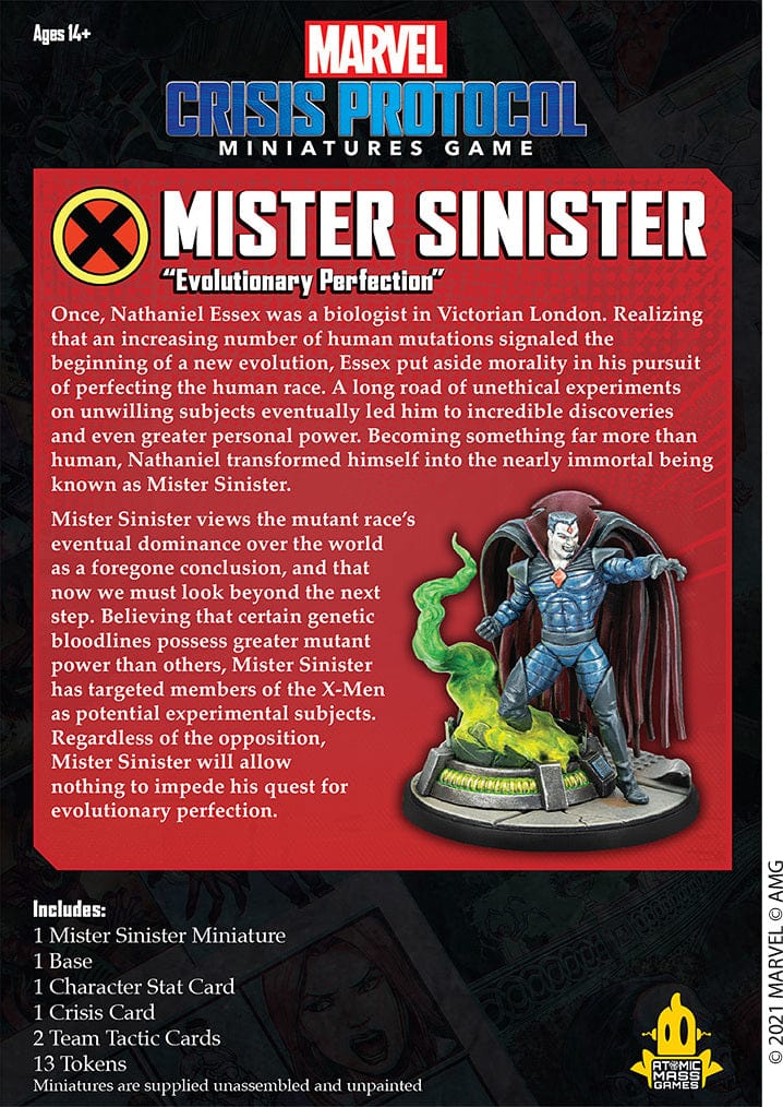 Marvel: Crisis Protocol - Mr. Sinister - Saltire Games