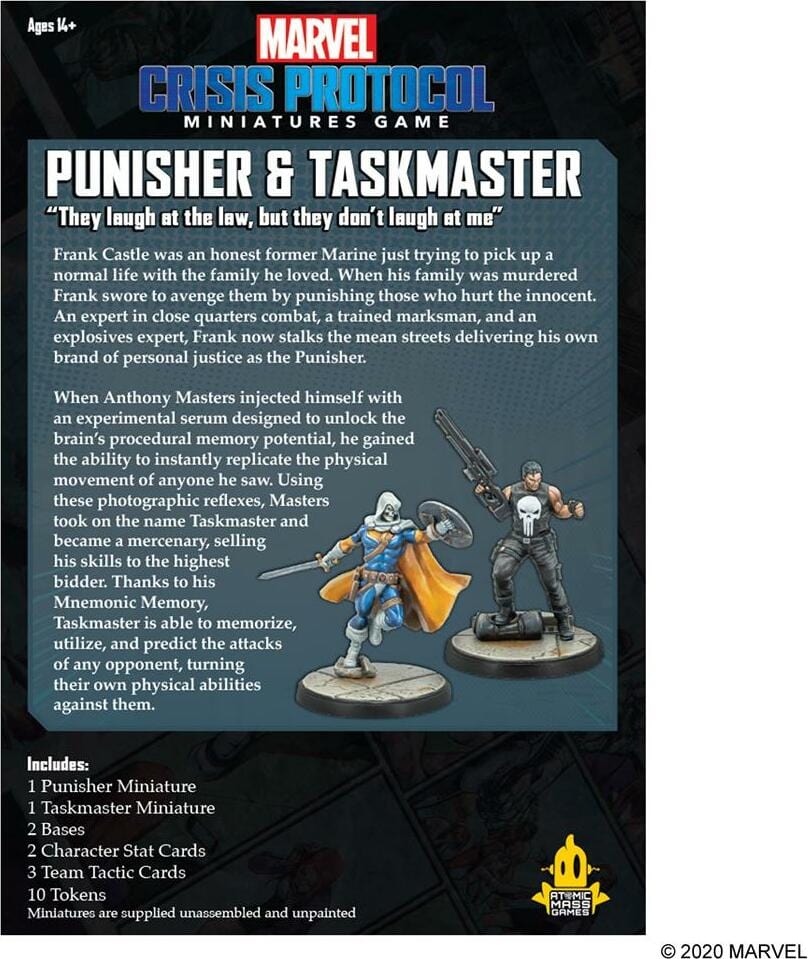 Marvel Crisis Protocol: Punisher & Taskmaster - Saltire Games