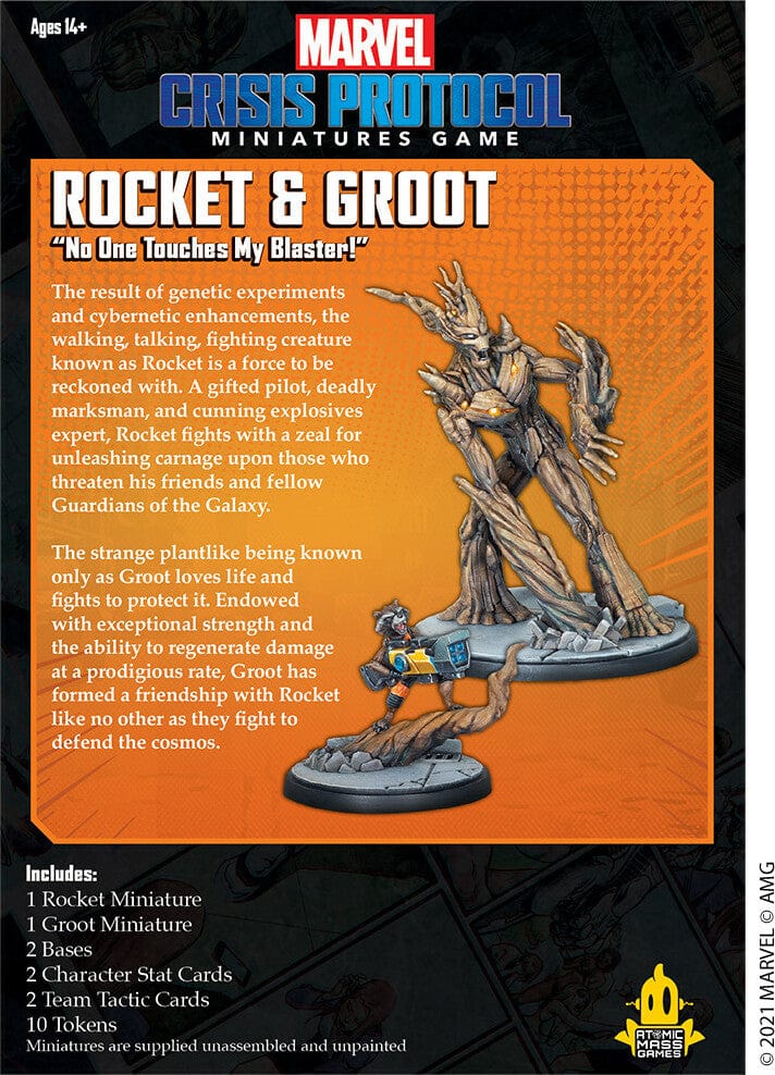 Marvel Crisis Protocol: Rocket and Groot - Saltire Games