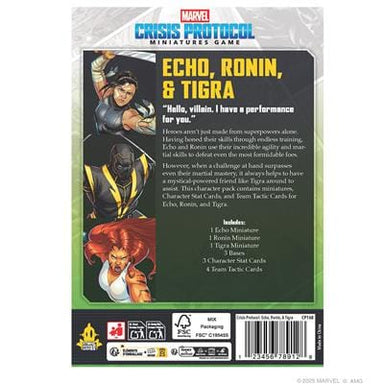 Marvel: Crisis Protocol - Echo, Ronin & Tigra - Saltire Games