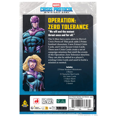 Operation: Zero Tolerance Character & Crisis Card Pack - Saltire Games
