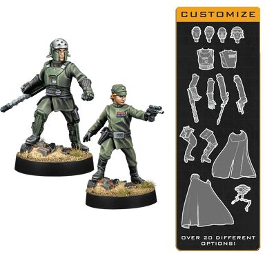 Star Wars Legion - Customizable Imperial Officer and Agent - Saltire Games