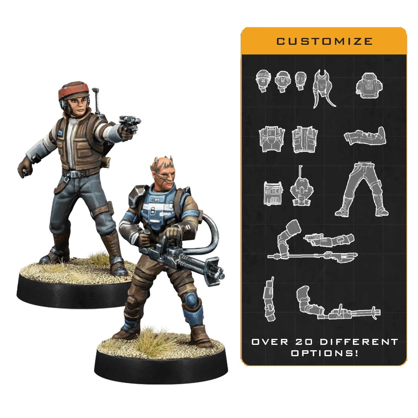 Star Wars Legion - Customizable Rebel Officer and Agent - Saltire Games