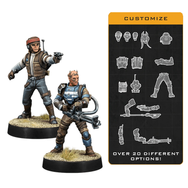 Star Wars Legion - Customizable Rebel Officer and Agent - Saltire Games