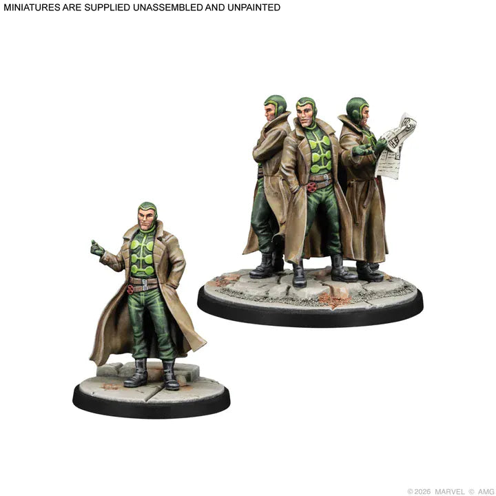 Miniatures Atomic Mass Games Marvel Crisis Protocol – Mirage, Havok, Jubilee & Multiple Man