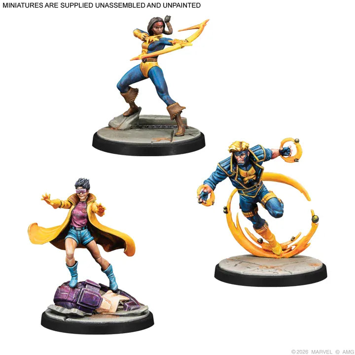 Miniatures Atomic Mass Games Marvel Crisis Protocol – Mirage, Havok, Jubilee & Multiple Man
