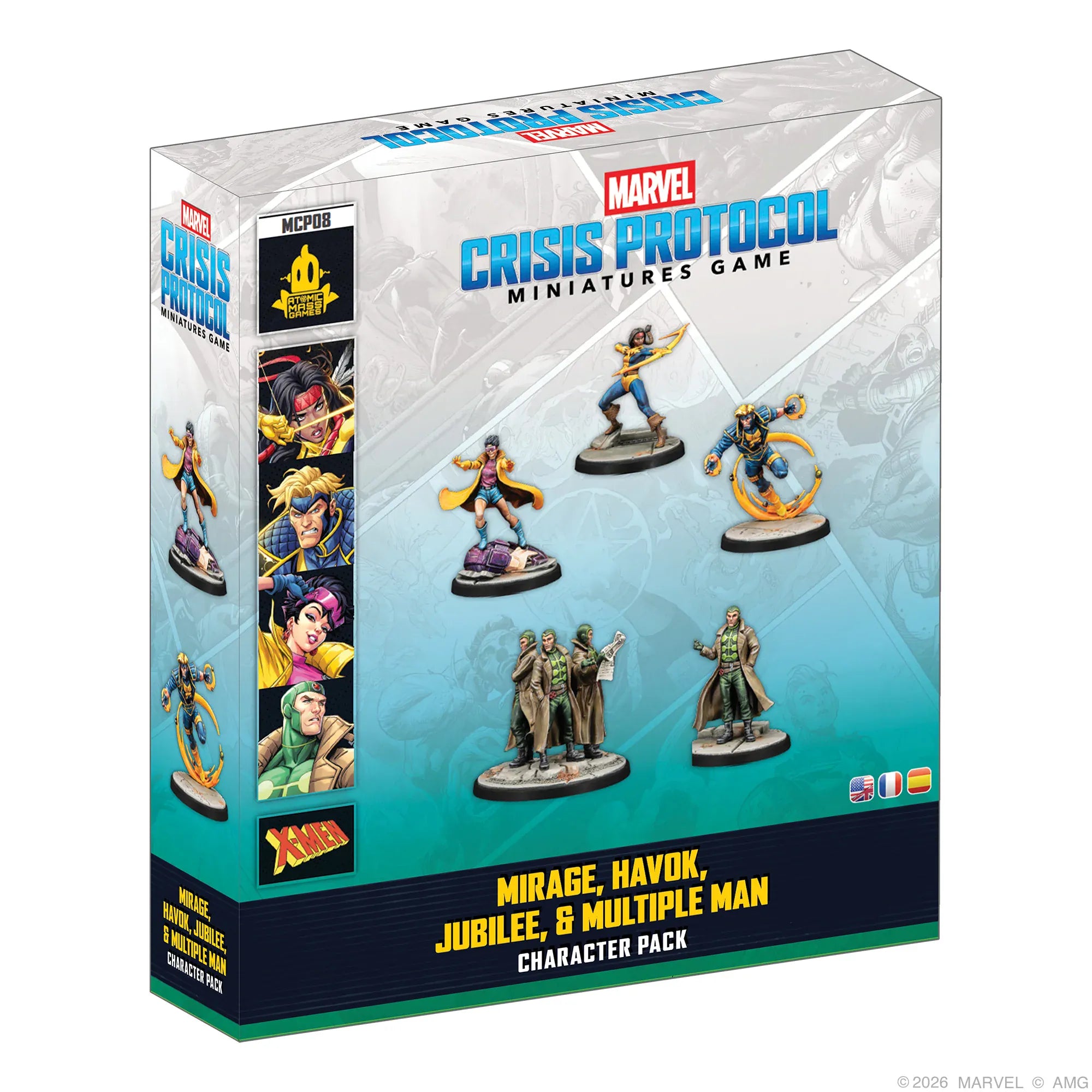 Miniatures Atomic Mass Games Marvel Crisis Protocol – Mirage, Havok, Jubilee & Multiple Man