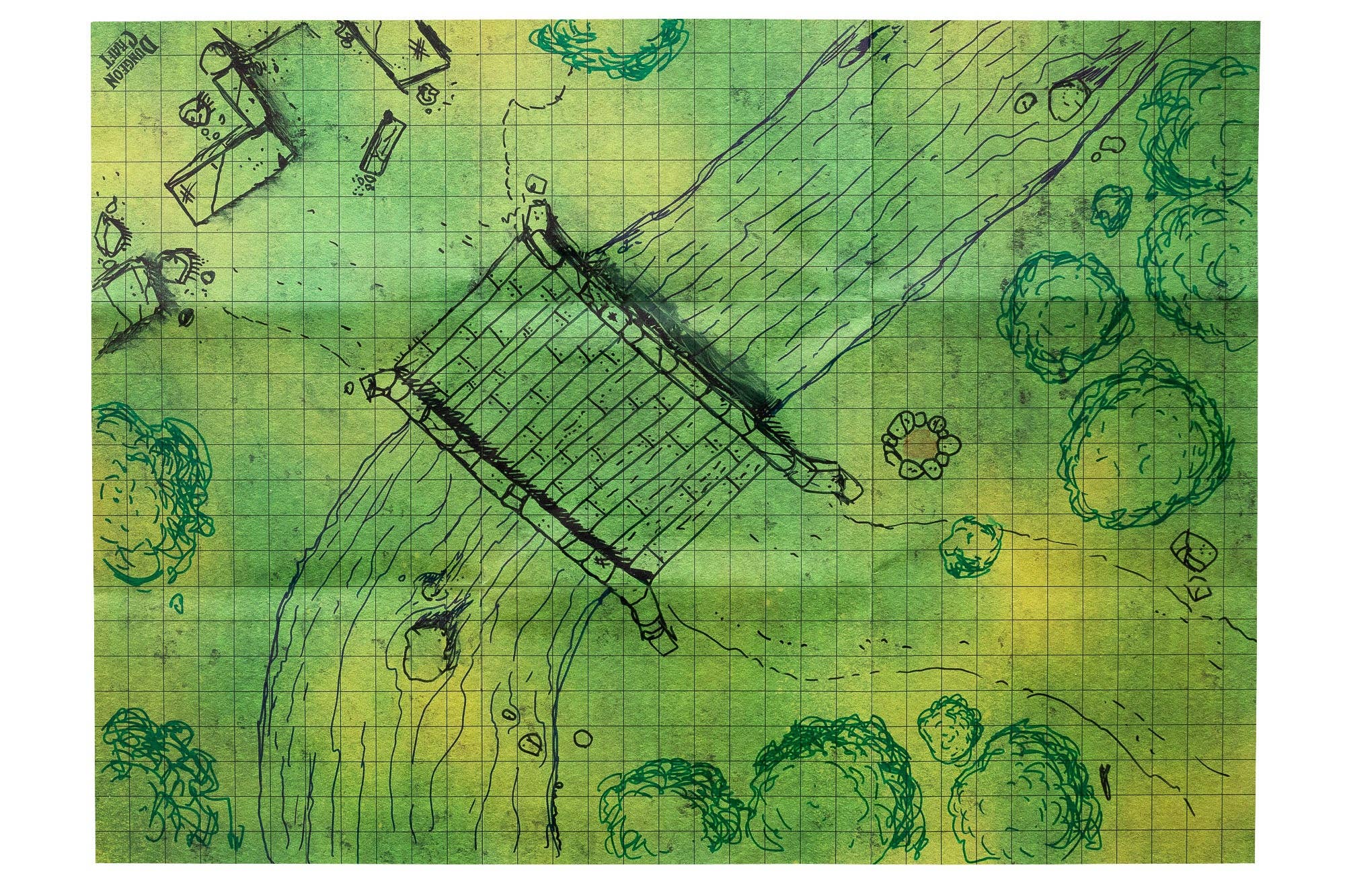 BattleMap: Grasslands battle map for DnD - Saltire Games