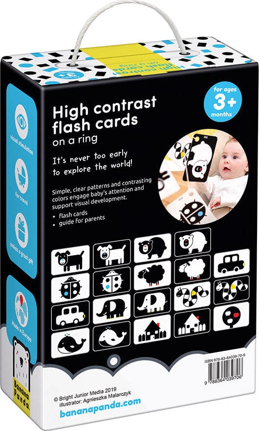 High Contrast Flash Cards on a Ring 3 Months+ - Saltire Games