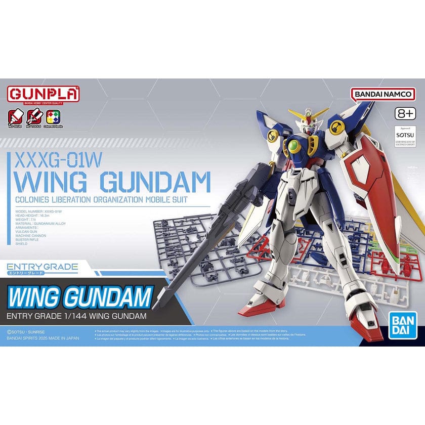 Model Kits - Plastic - Gunpla Bandai Bandai Entry Grade 1/144 Wing Gundam