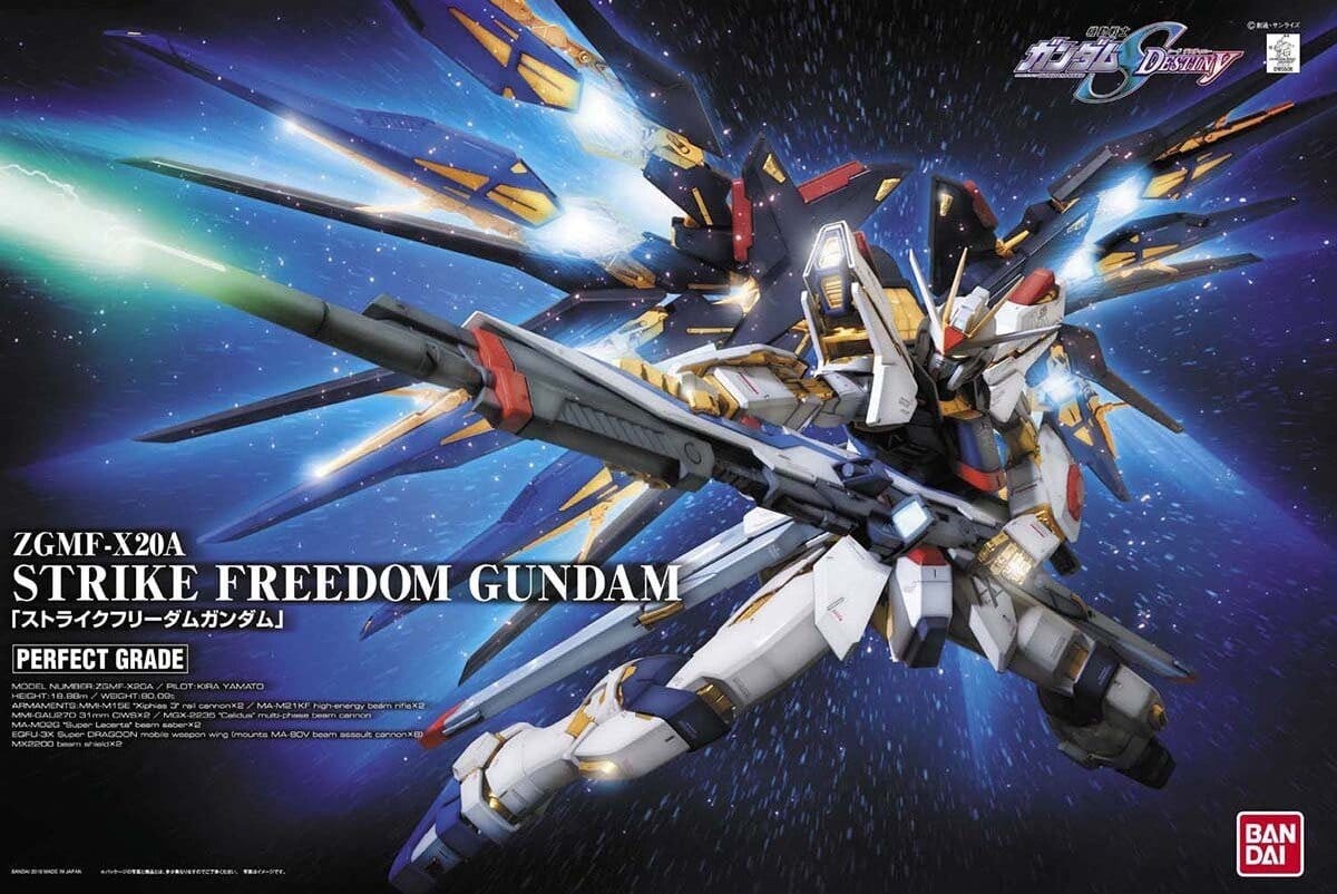 Model Kits - Plastic - Gunpla Bandai PG ZGMF-X20A Strike Freedom Gundam