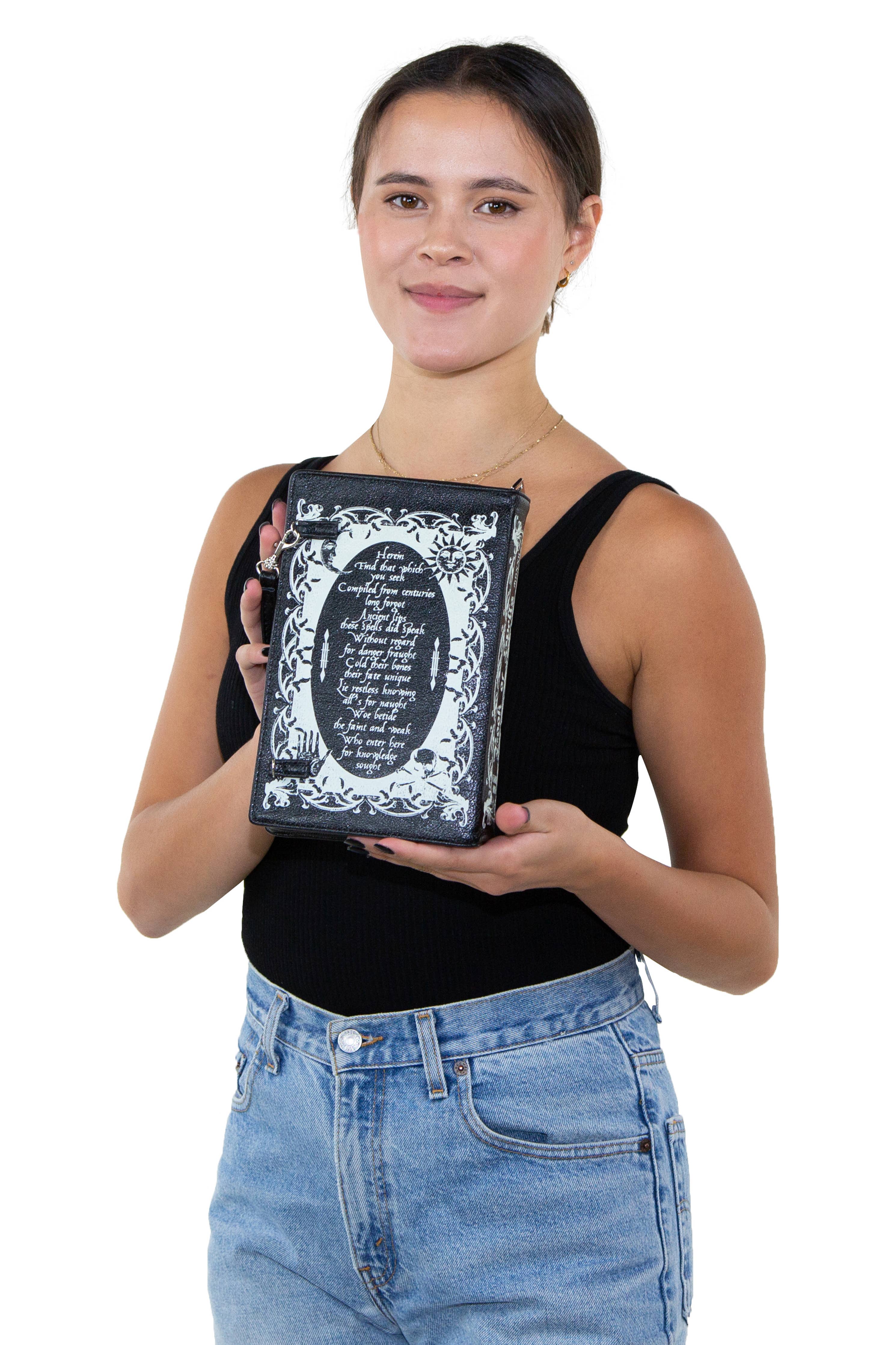 Glow in the Dark Book of Spells Clutch Bag - Saltire Games