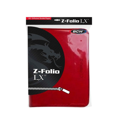 Z Folio 9 Pocket LX Red - Saltire Games